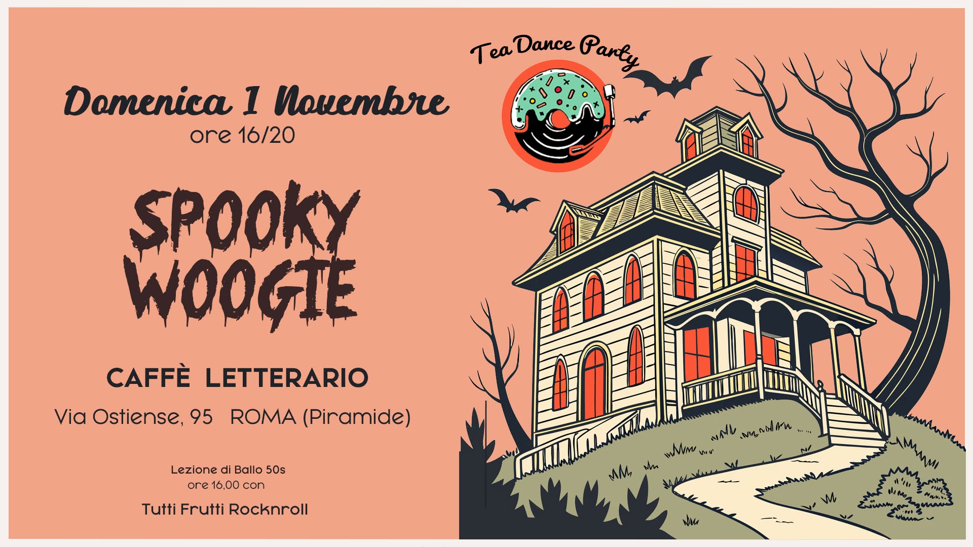 Tea Dance Party 1 Novembre Spooky-woogie!