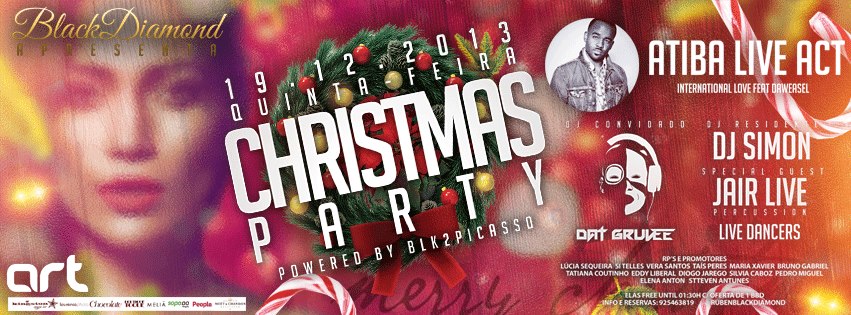 FESTA DE NATAL BLACK DIAMOND - CHRISTMAS PARTY ART LX