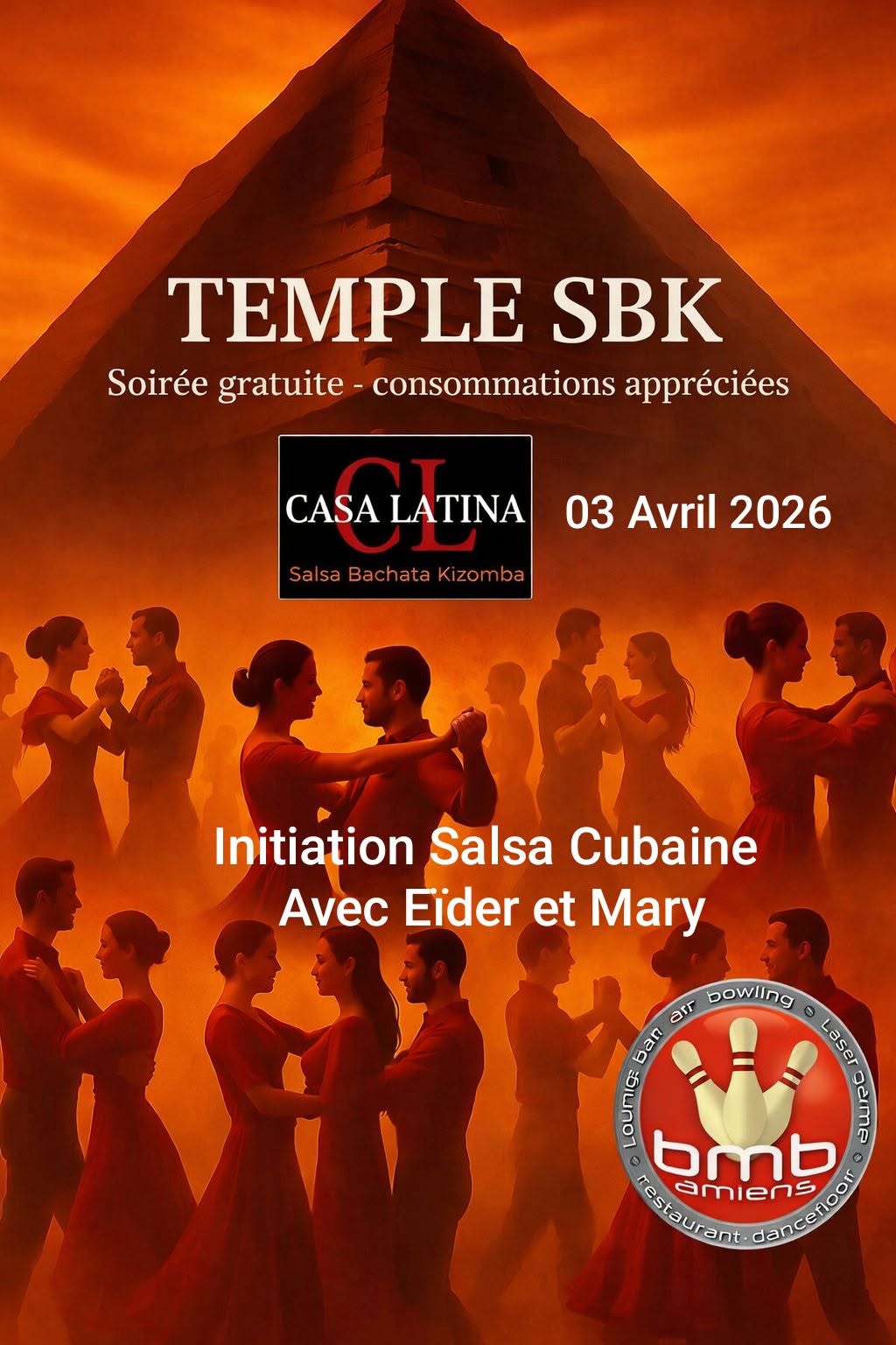 Soirée initiation Salsa Cubaine + soirée SBK