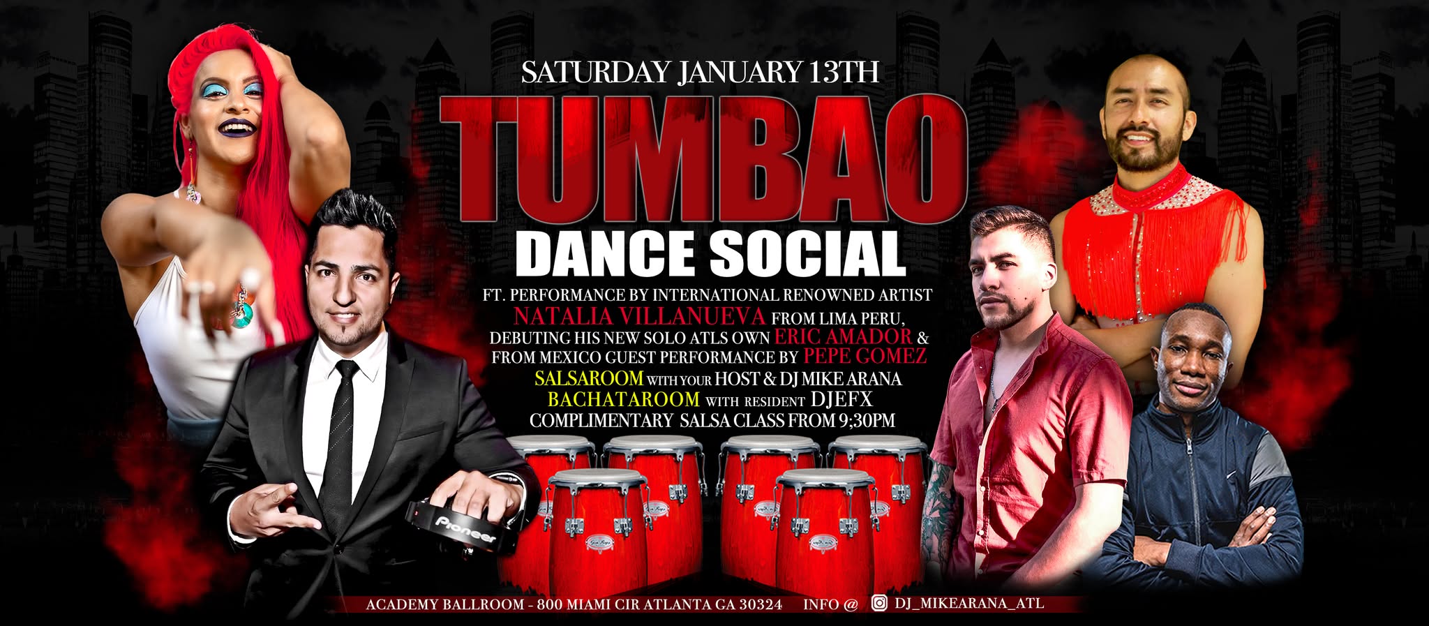 TUMBAO Ft. International Artist Natalia, Debut by Erick & Guest Performance by Pepe Gomez . 2 ROOMS