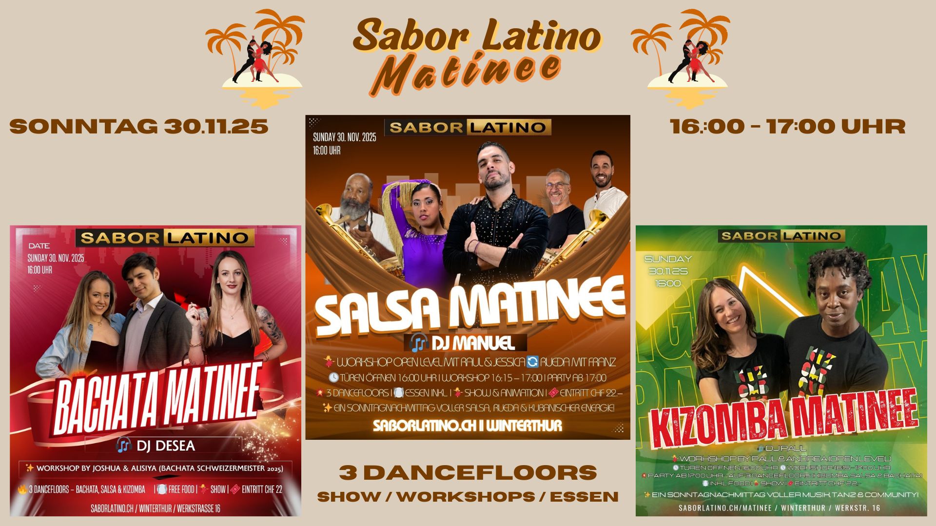 Sabor Latino Matinee 3 Floors - 4 Workshops - Show - Essen