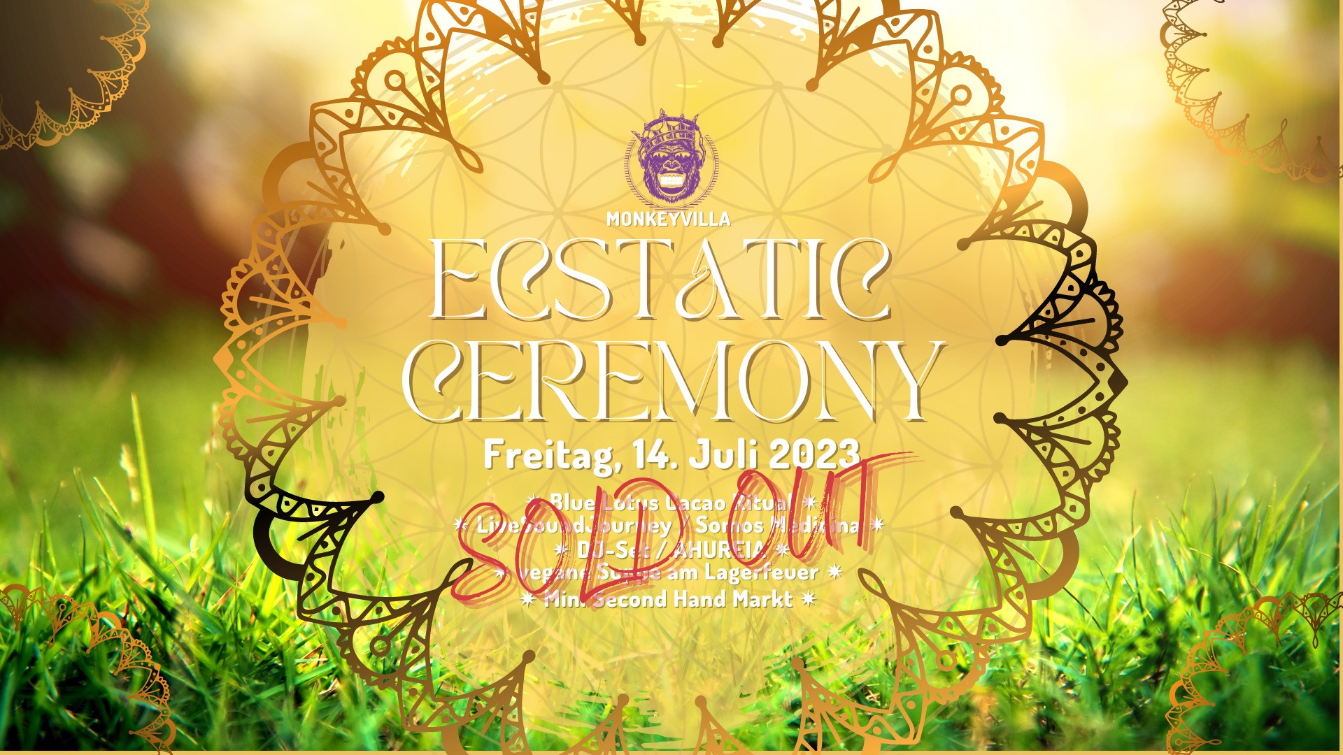 🐒 Monkeyvilla ECSTATIC CEREMONY *Alegria* 🐒
