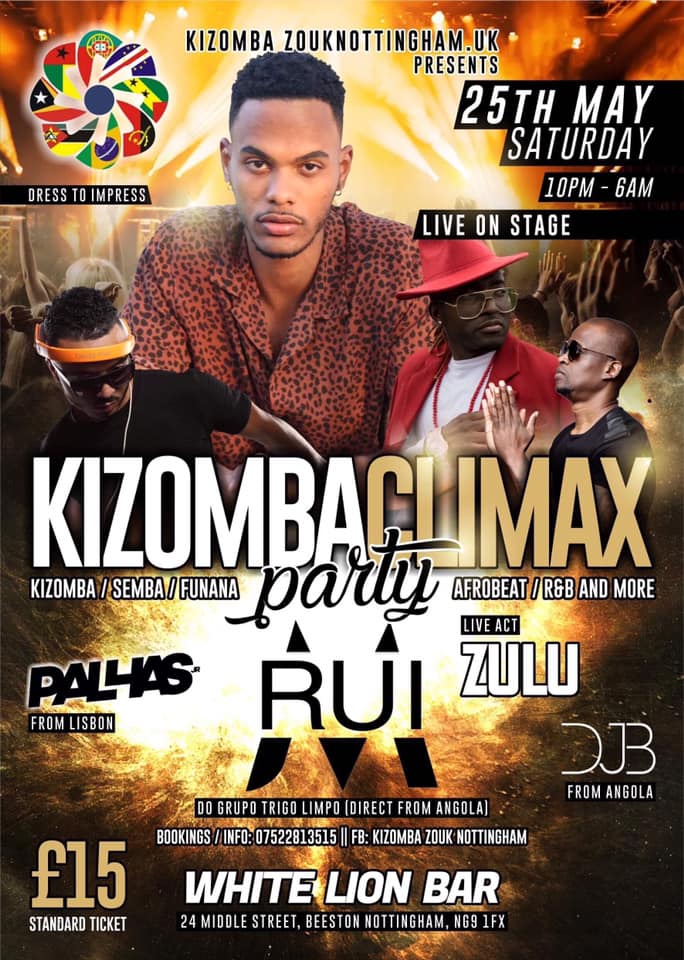 Kizomba Climax Party<>live on stage RUI M,Groupo trigo limpo