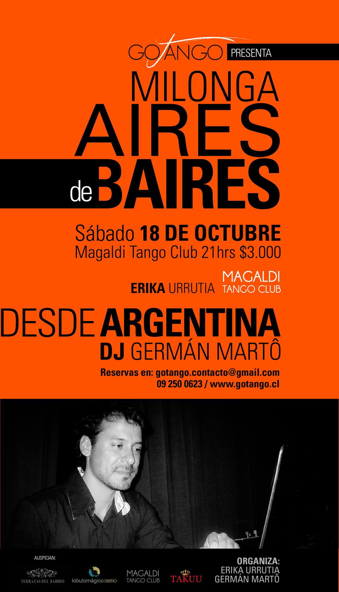 Milongas AIRES DE BAIRES Magaldi