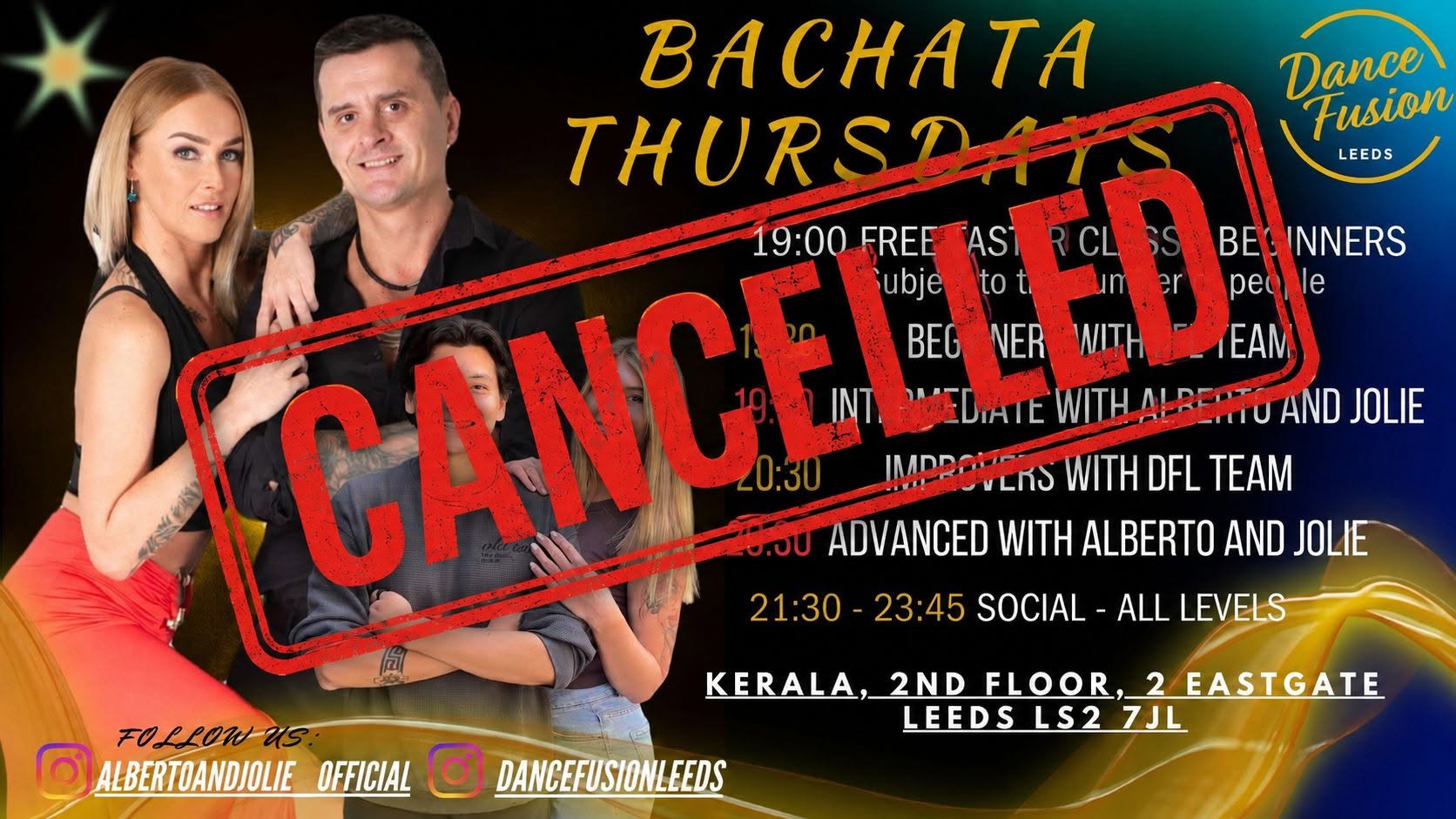 Bachata Thursdays in Leeds - NEW 4 LEVEL STRUCTURE!