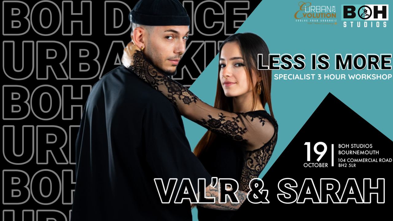 BOH 3-Hour Urban Kiz Masterclass with International Artists Val’R & Sarah