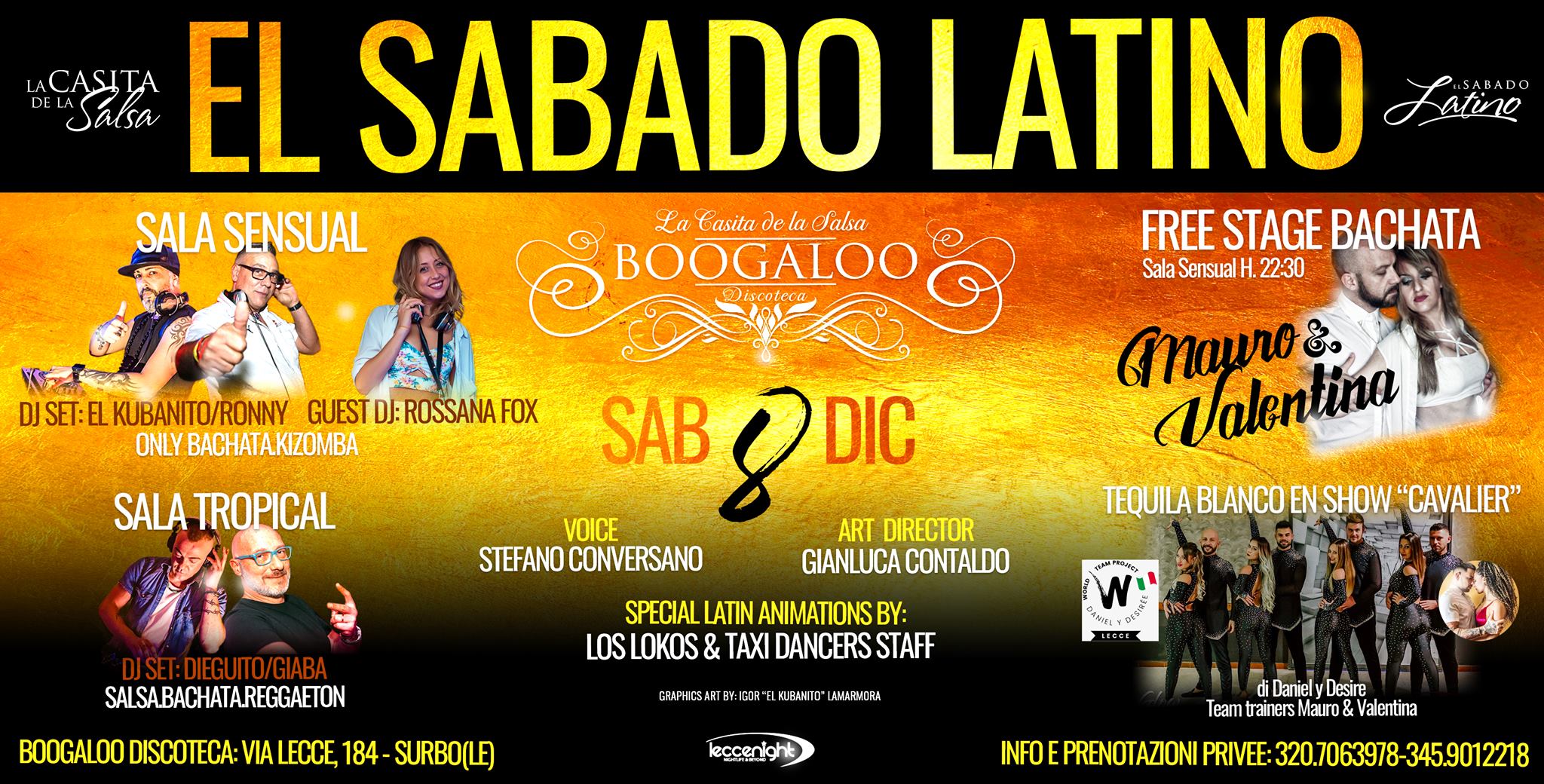 Boogaloo "El Sabado Latino" 8 Dicembre 2018