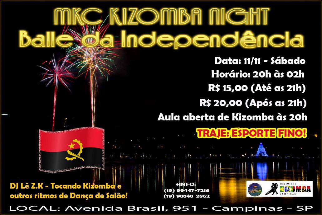MKC Kizomba Night - Baile da Independência