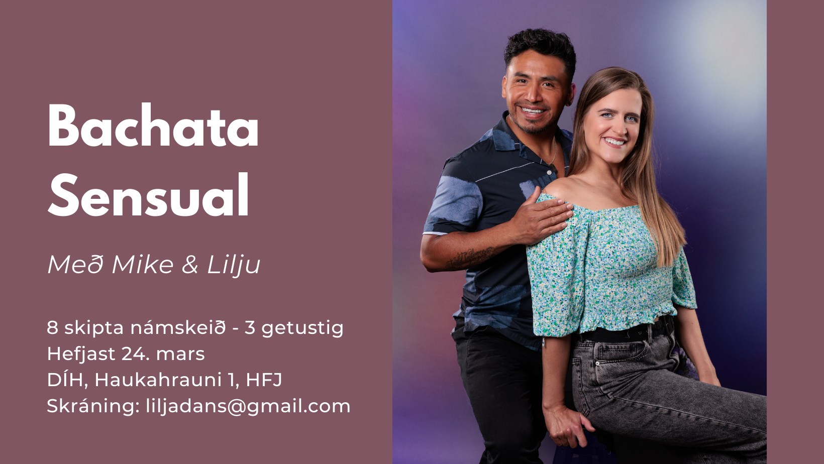 Bachata Sensual með Mike & Lilju