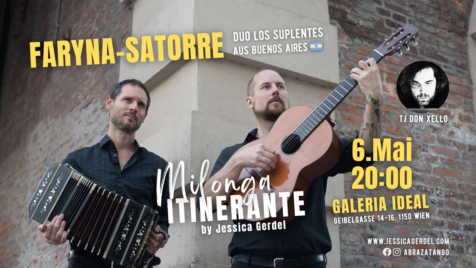 Faryna-Satorre Duo Los Suplentes live @ Milonga Itinerante Vienna