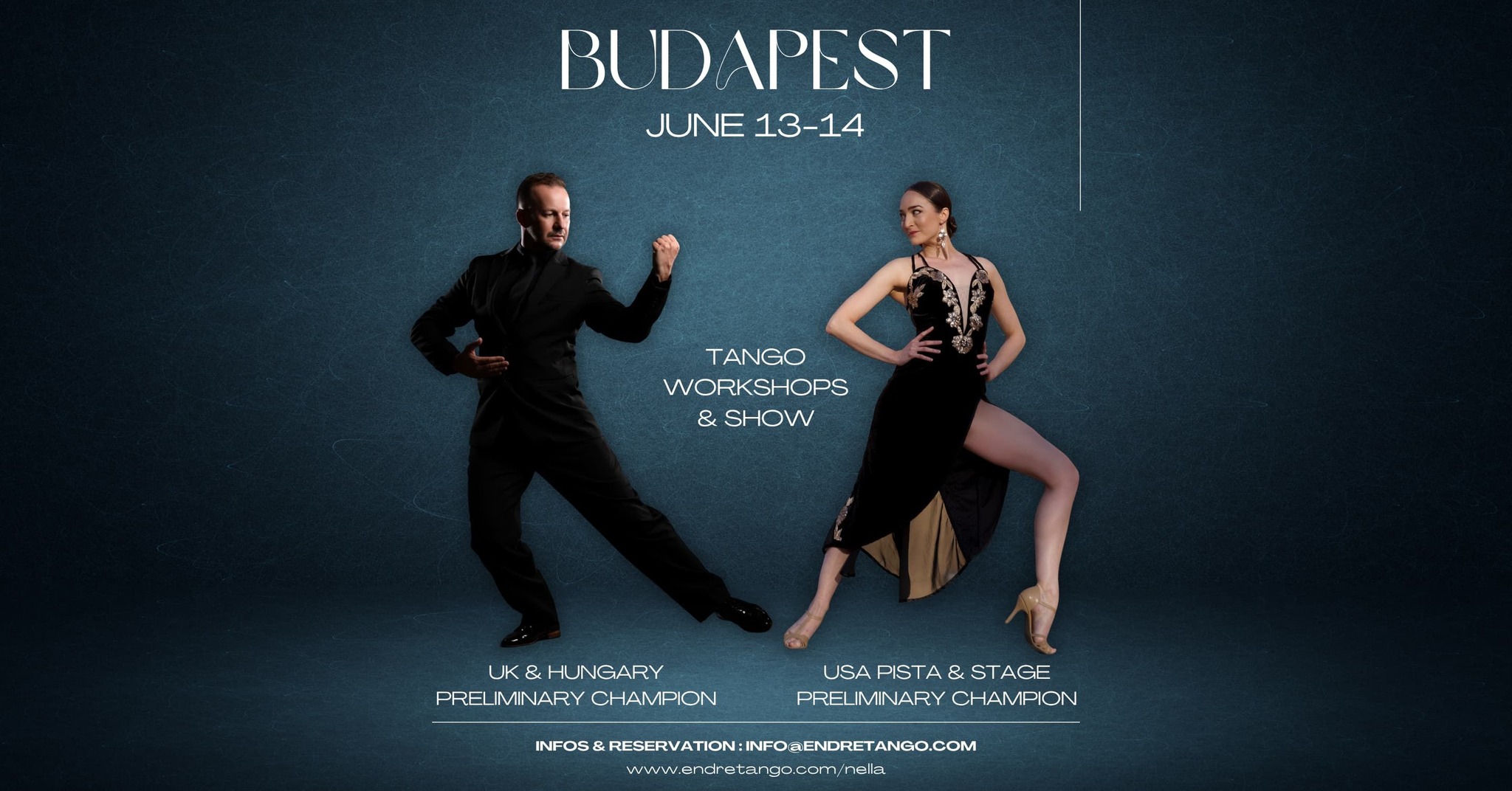 Nella Budapesten Tango Workshop Hétvége Endrével Június 13 14.