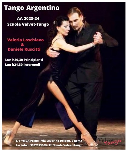 LEZIONI DIMOSTRATIVE A SETTEMBRE E INIZIO CORSI A OTTOBRE Scuola Velvet-Tango