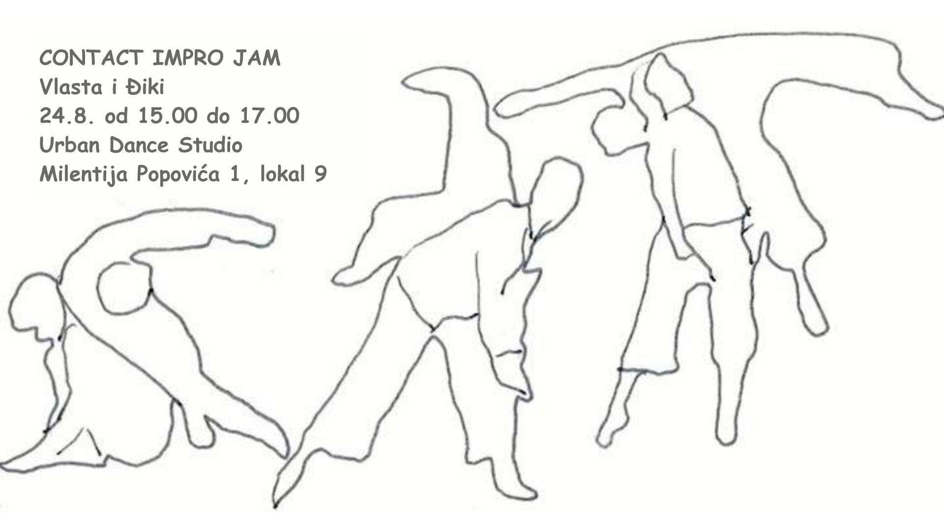 Contact impro jam u Urban dance studio