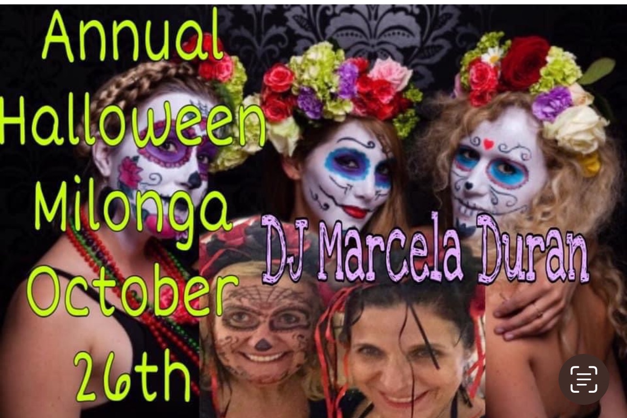 🎶🎃Annual Halloween Milonga@9pm!👻🎶‼️PreMilonga Class 8pm🎃‼️