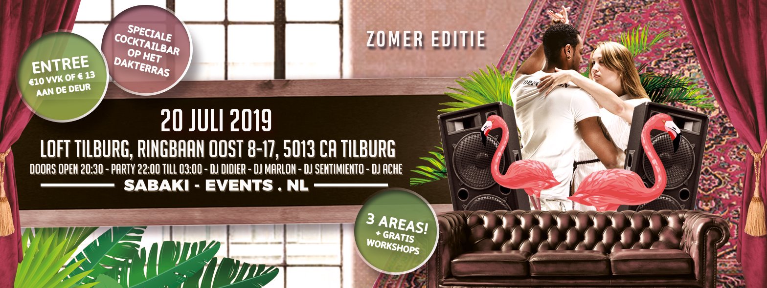 SaBaKi (Salsa Bachata Kizomba) Loft 4 Tilburg Zomer Editie