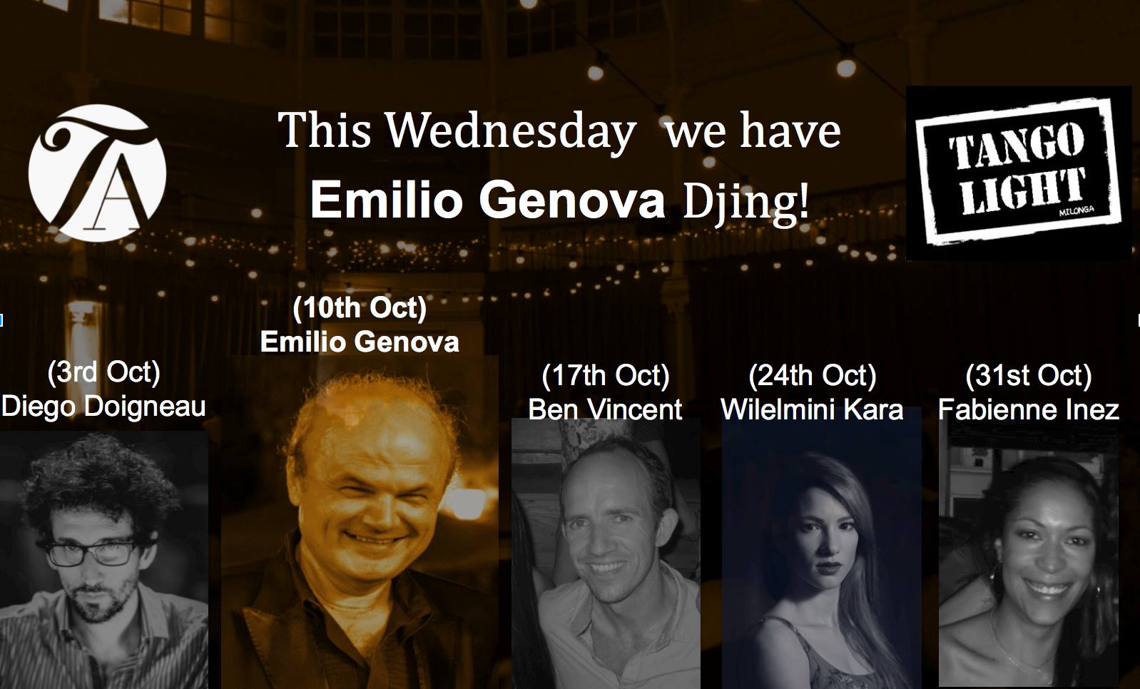 Wednesdays great Music at The Light! Emilio is djing next time!