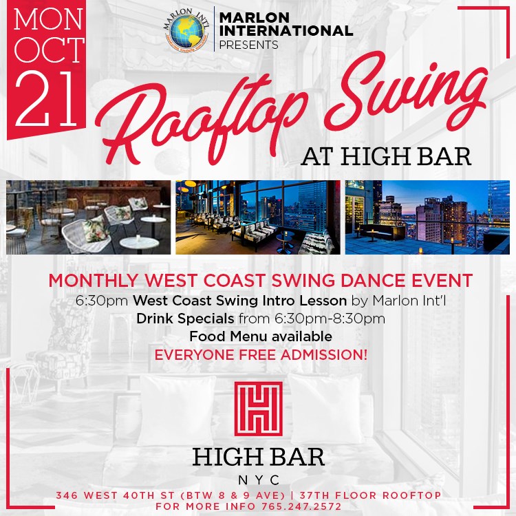 Westie Rooftop at HIGH BAR: Oct 21st!
