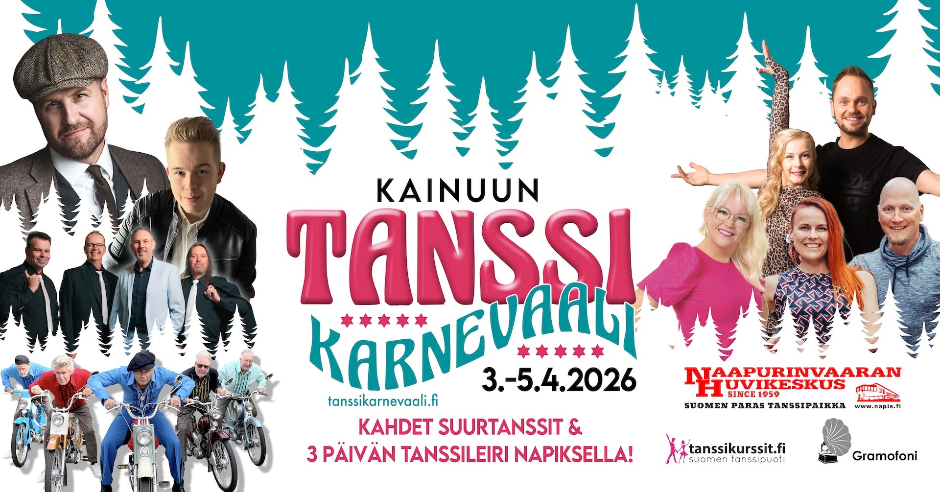 Kainuun Tanssikarnevaali 3.-5.4.2026 Naapurinvaaran Huvikeskus