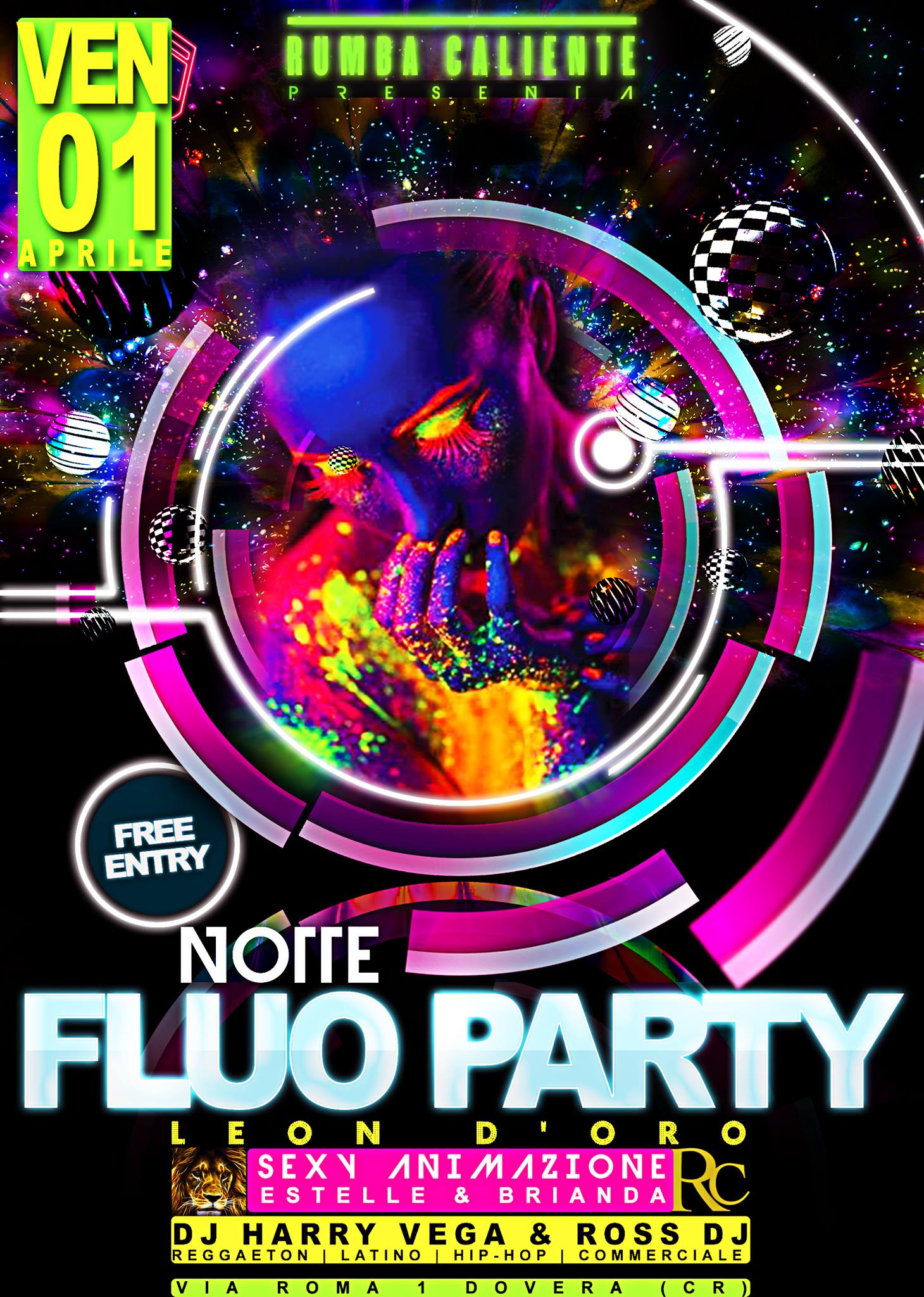LEON D'ORO DISCO BAR PRESENT: FLUO PARTY RUMBA CALIENTE!