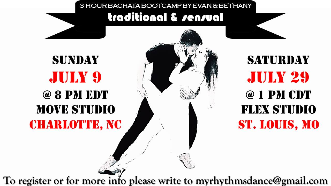Charlotte Bachata Bootcamp by Evan & Bethany - Sensual & Traditional