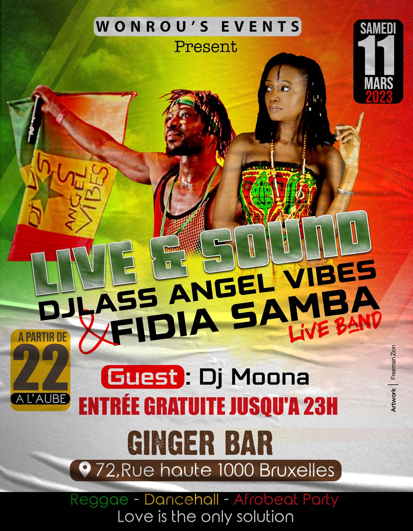 DJLASS ANGEL VIBES MEET FIDIA SAMBA (Live Band & Soundsystem)
