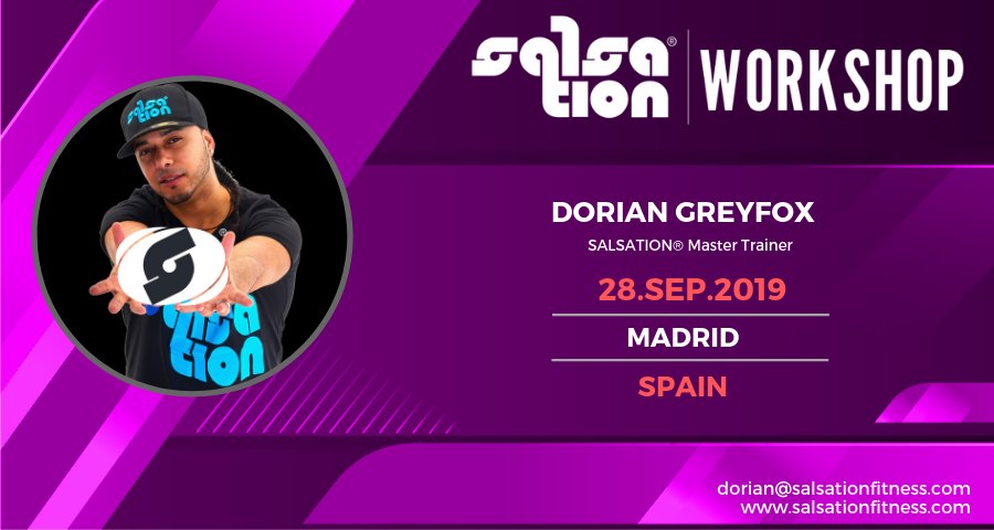 Salsation® Workshop with Dorian Greyfox in Madrid, Spain