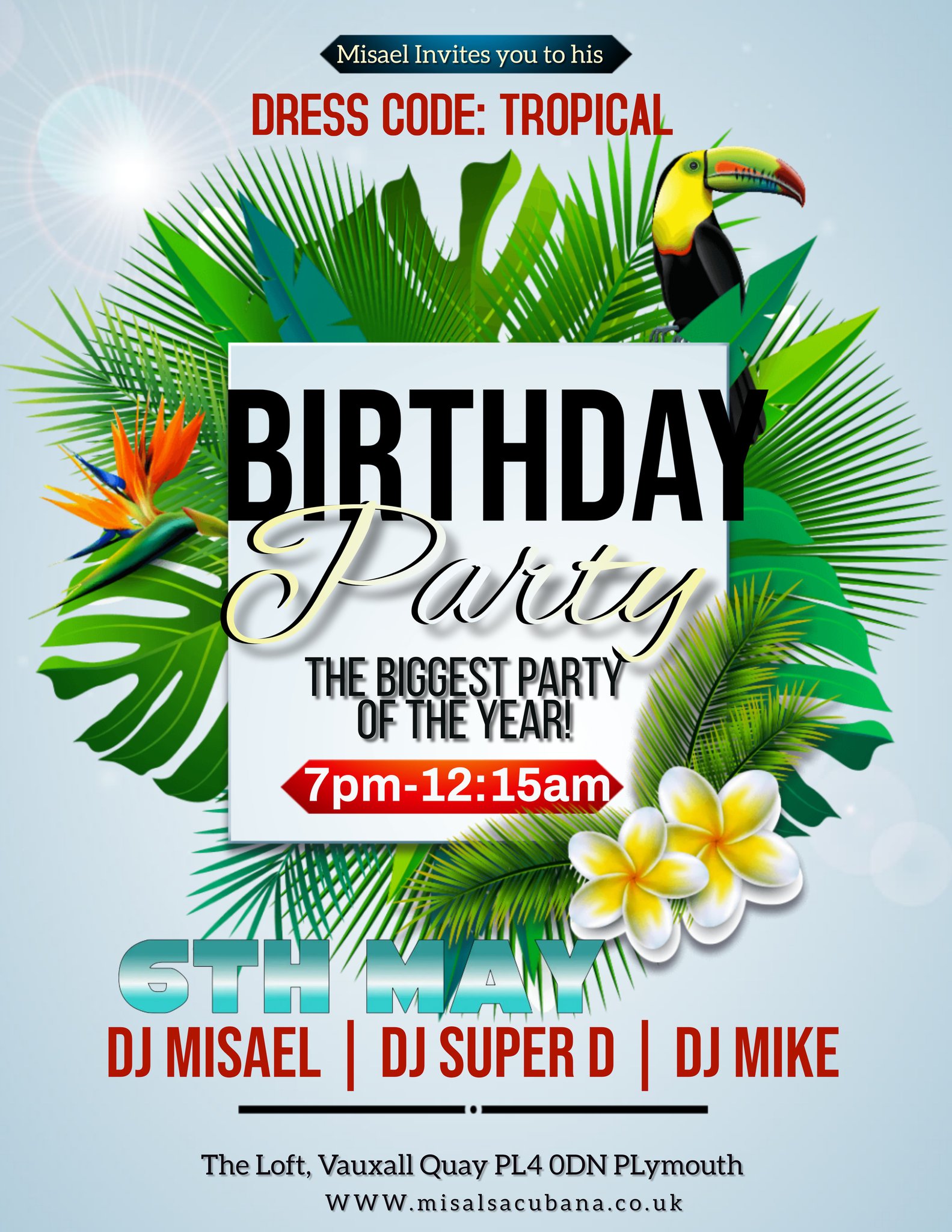 Misael Tropical Birthday Party