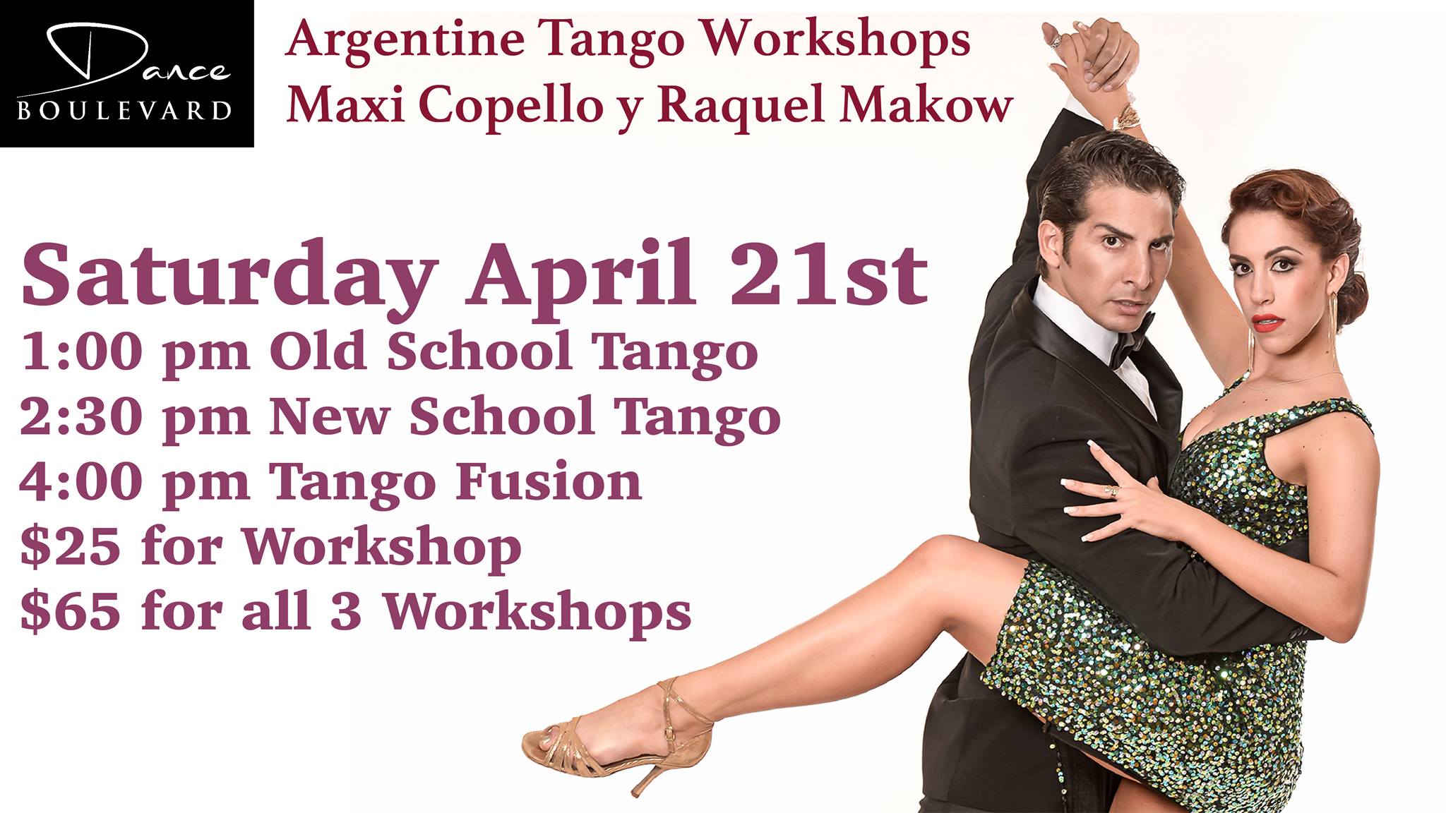 Argentine Tango Workshops April 21