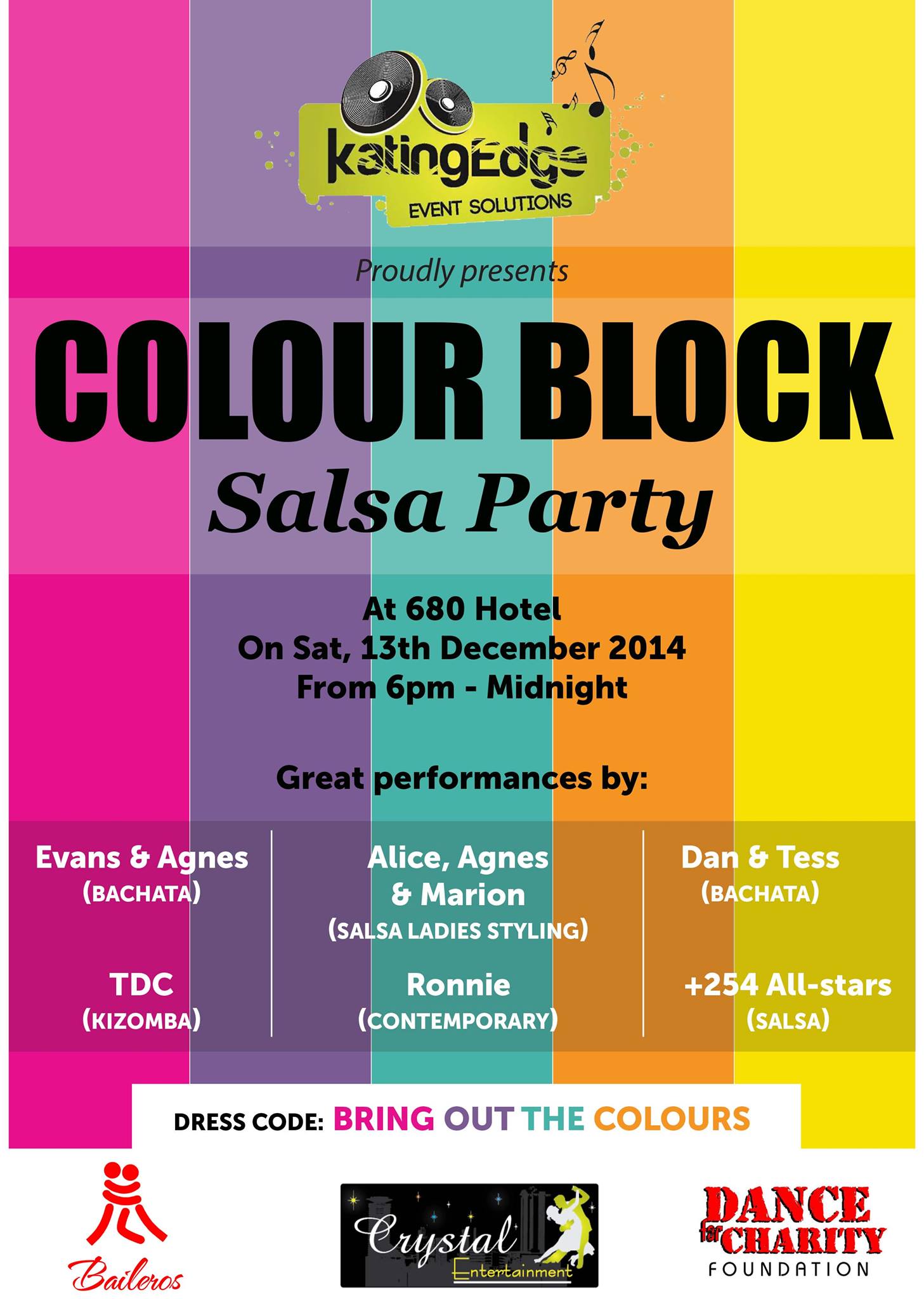 COLOUR BLOCK SALSA PARTY