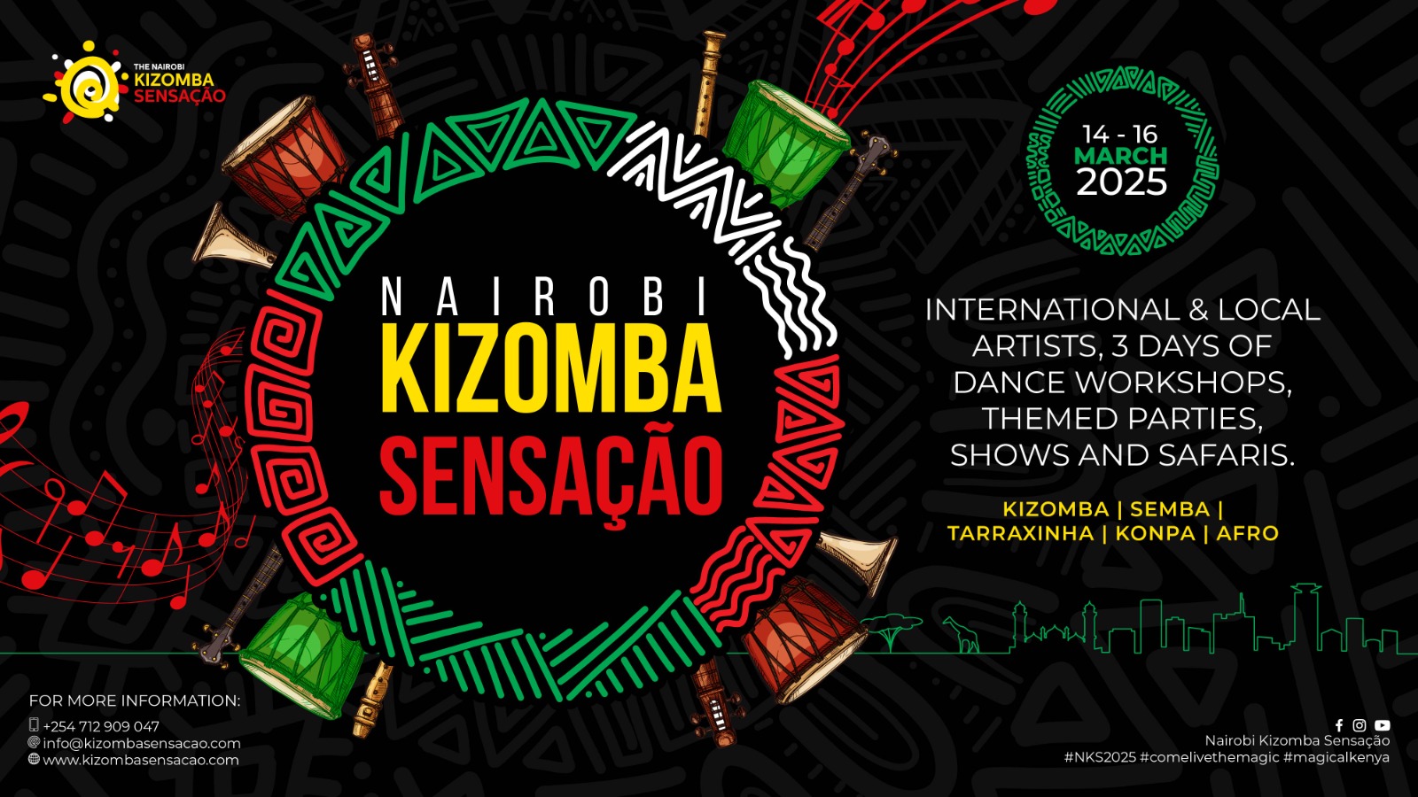 โบ Nairobi Kizomba Sensaรงรฃo โบ March 14 - 16 2025