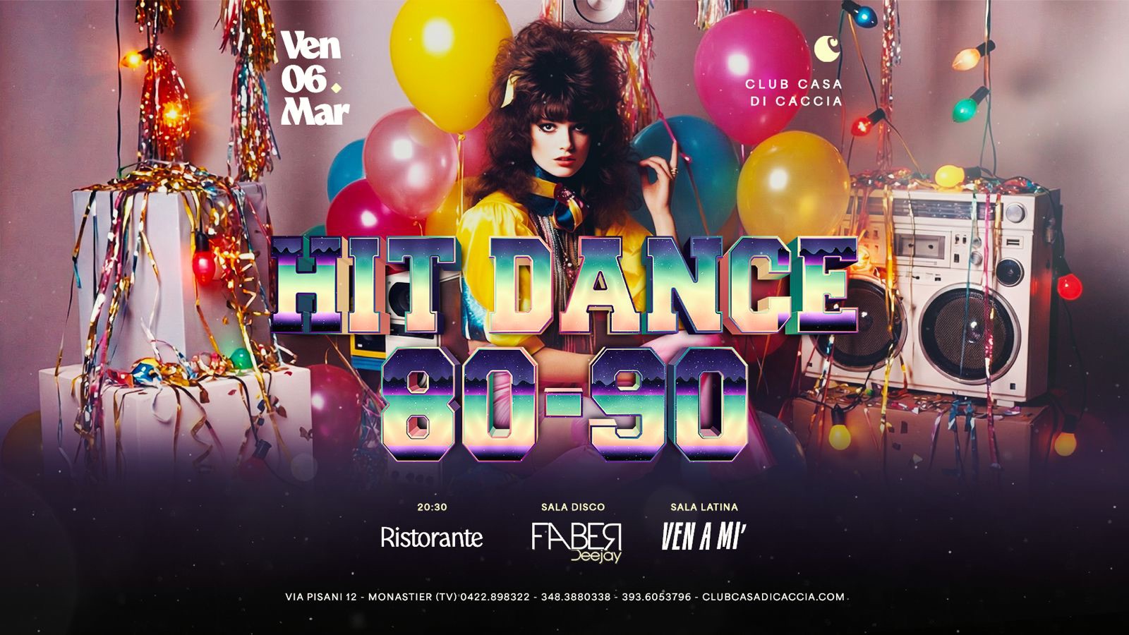 HIT DANCE β80 - β90_VENERDI 06 MARZO