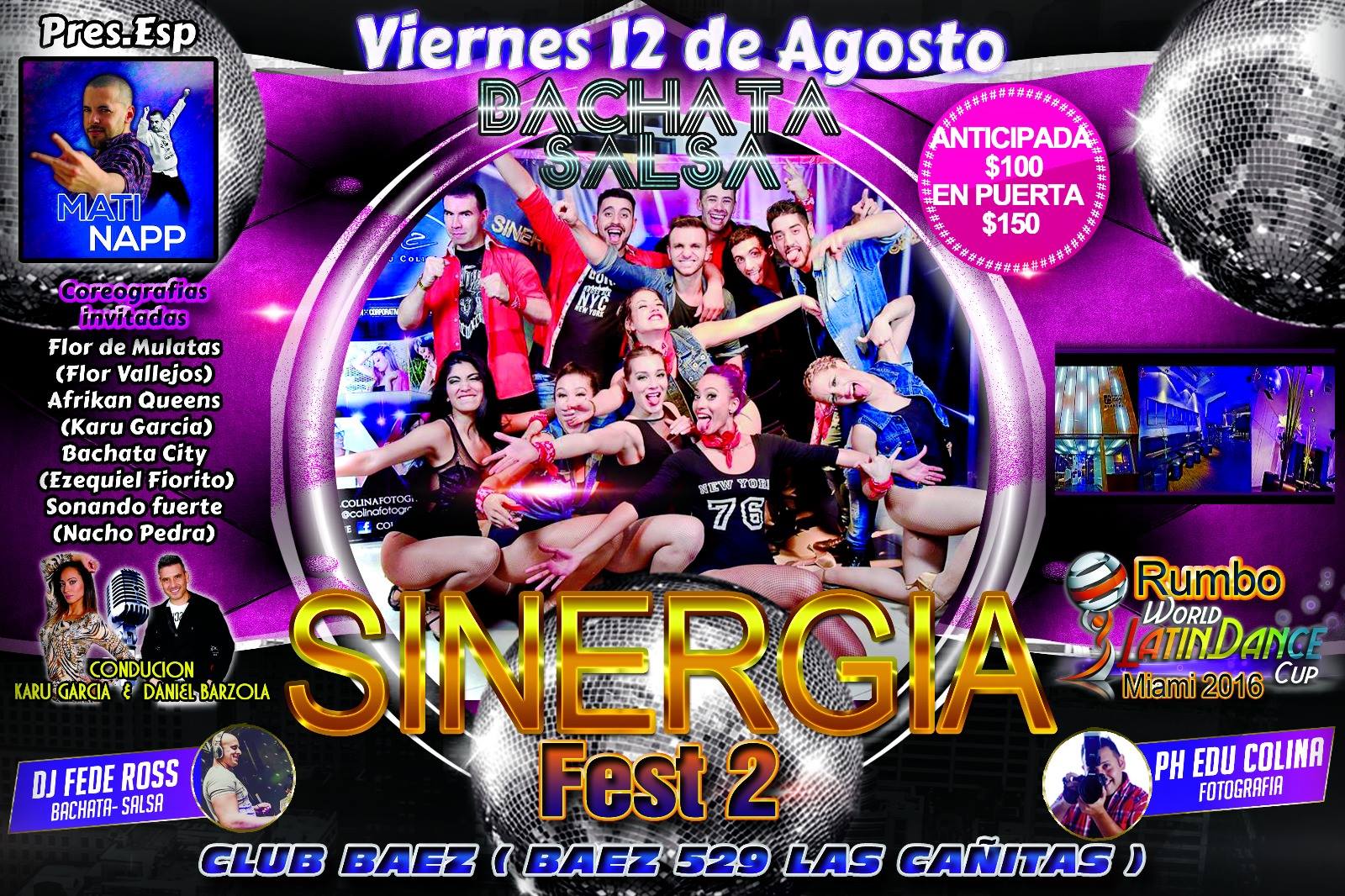 Sinergia Fest 2 - Rumbo al WLDC Miami 2016! Bachata y Salsa