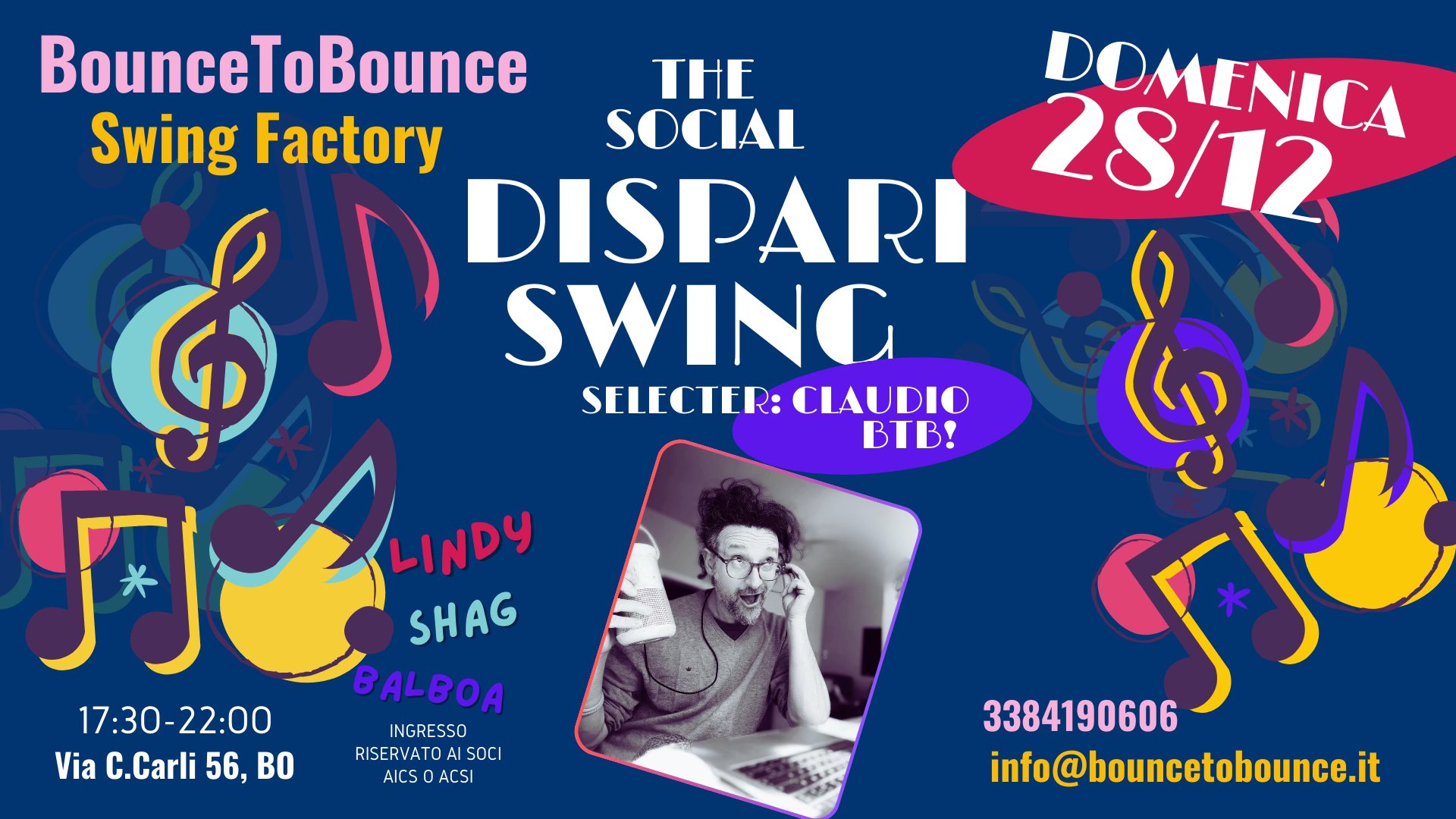 SWING DiSPARi ! - Selecter: Claudio BtB! - Pomeridiana Social!