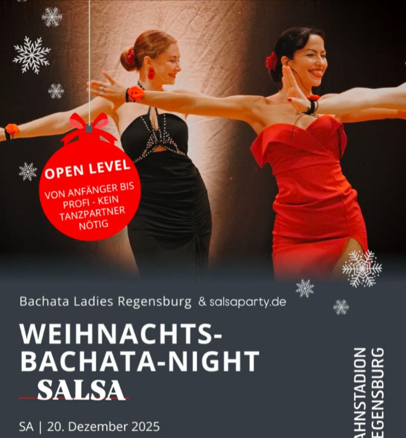 Weihnachts Salsa Bachata Party am Jahnstadion Regensburg mit pre-party Workshop