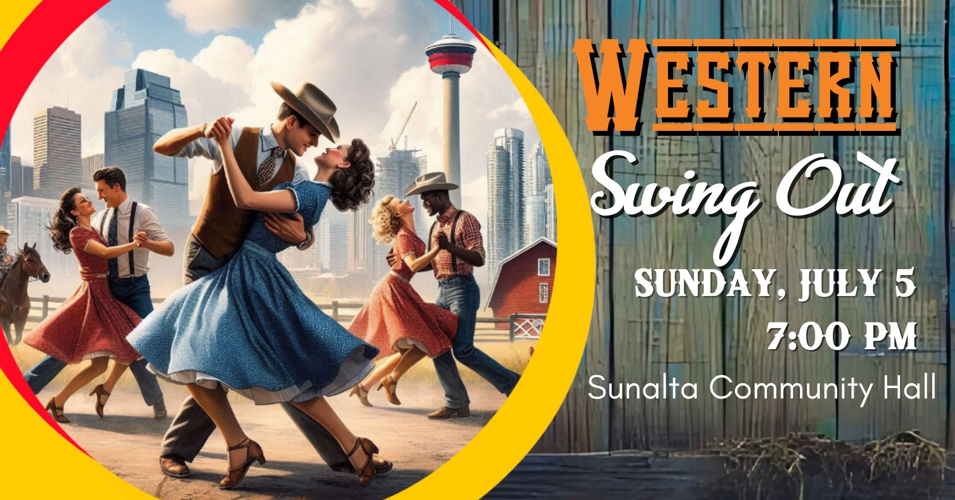 Western Swing Out at Sunday Night Swing $12 - Special Stampede beginner lesson included