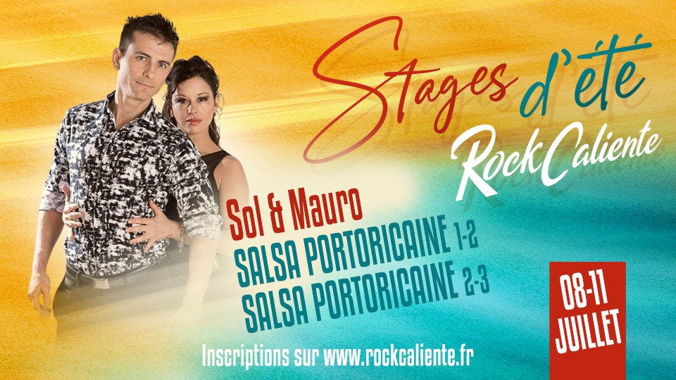 STAGES D'รTร SALSA PORTORICAINE AVEC SOL & MAURO