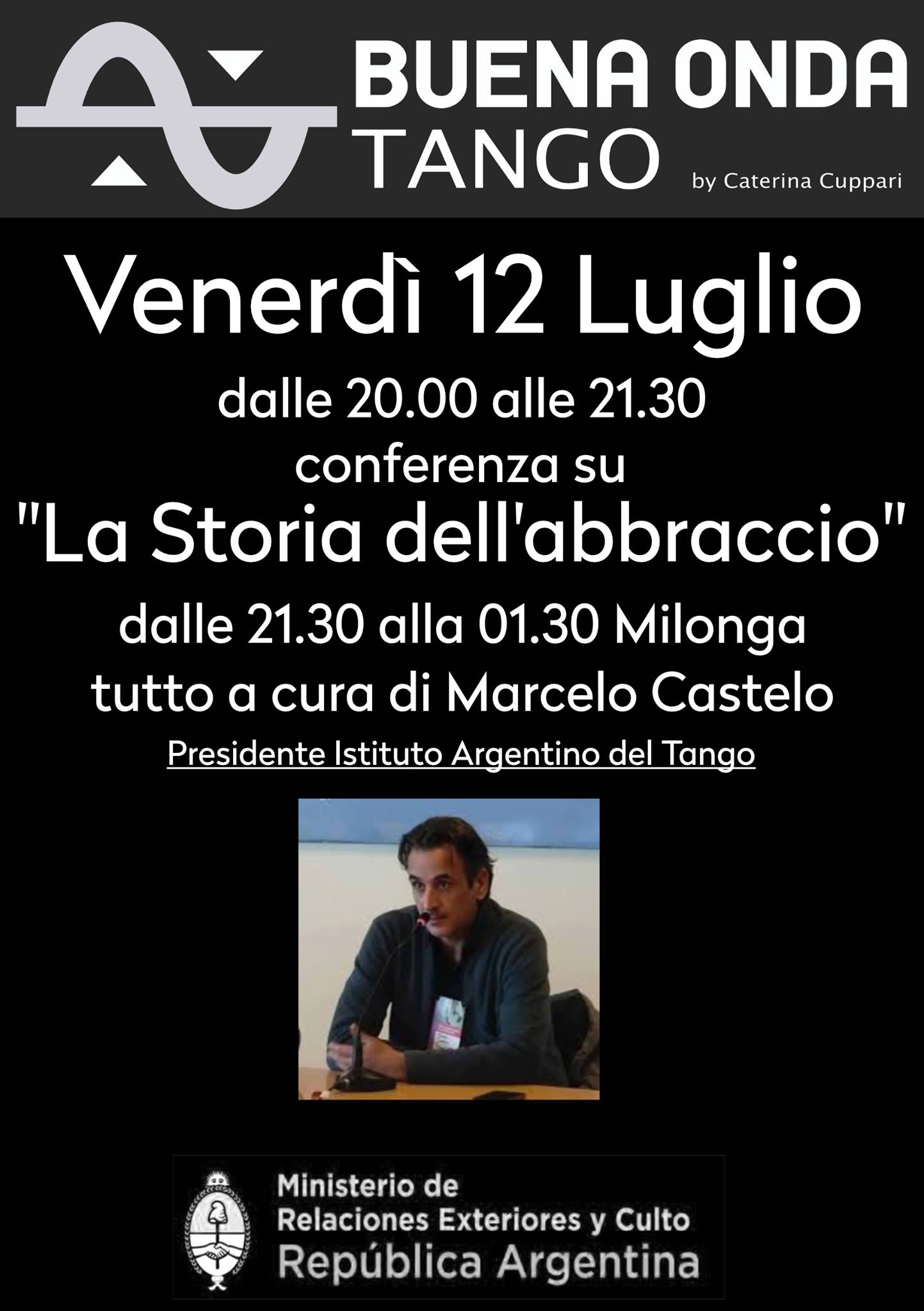 Conferenza sull'abbraccio e Milonga con Marcelo Castelo!