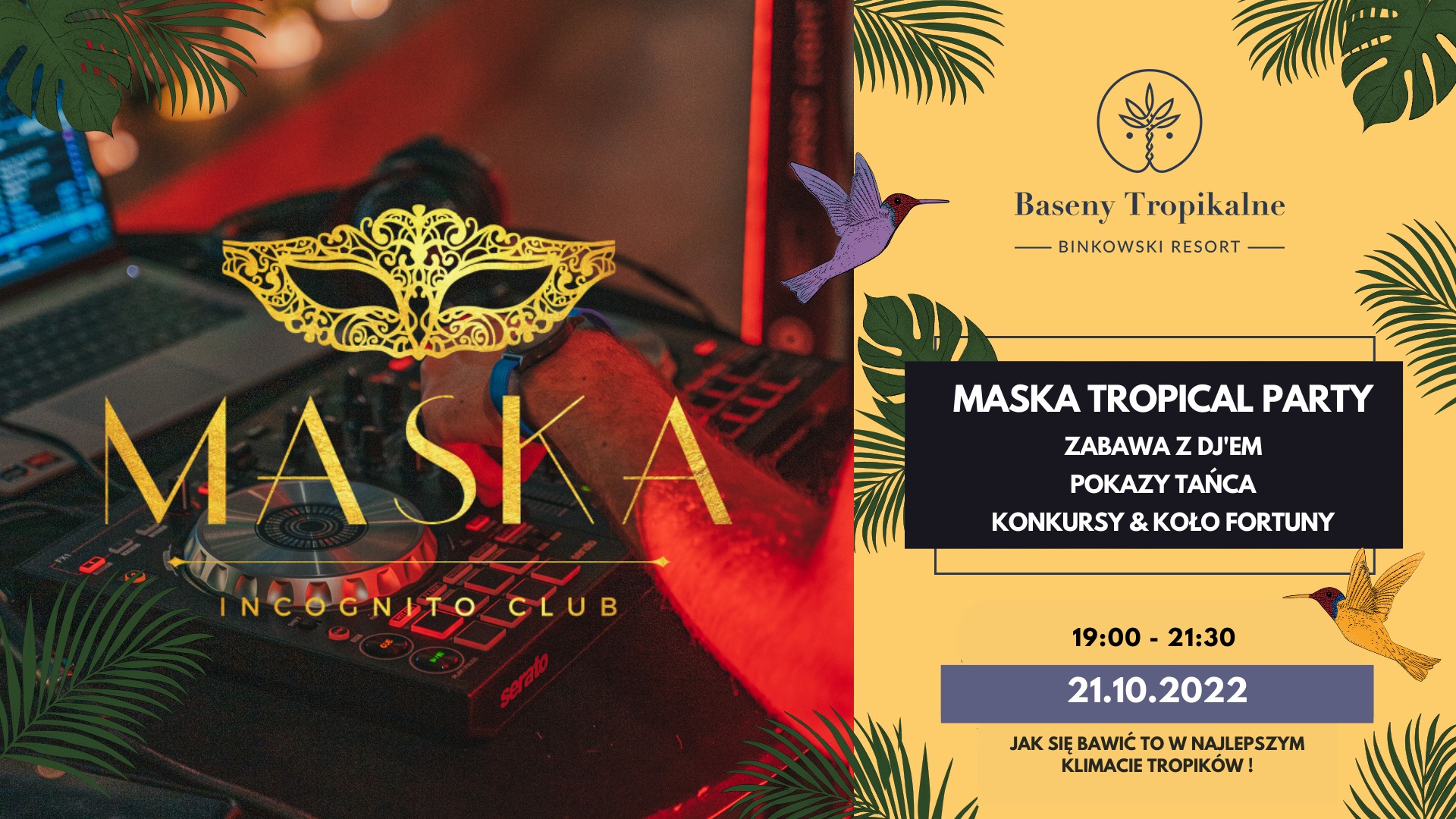 MASKA TROPICAL PARTY 🔥🌴