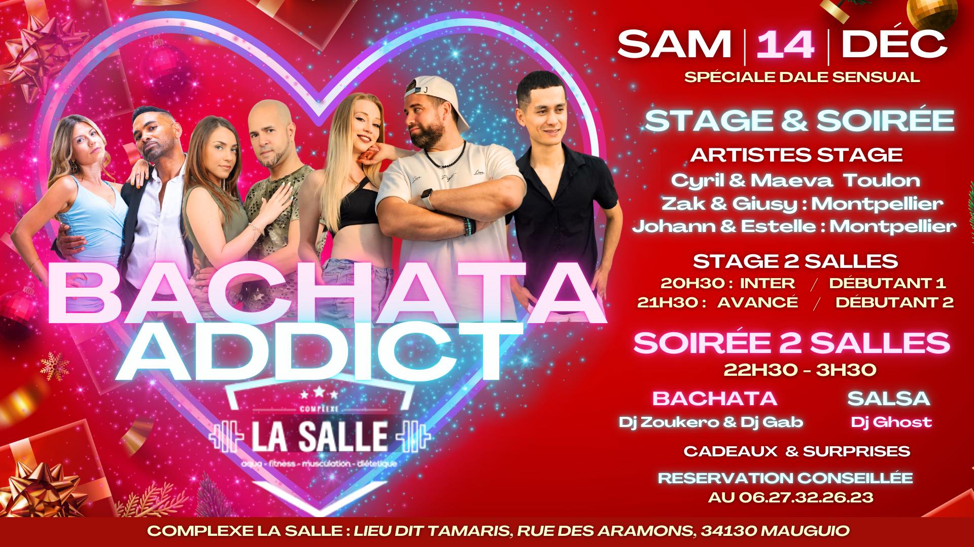❤️🔥BACHATA ADDICT❤️🔥 Stage Bachata Soirée 2 Salles Bachata Salsa