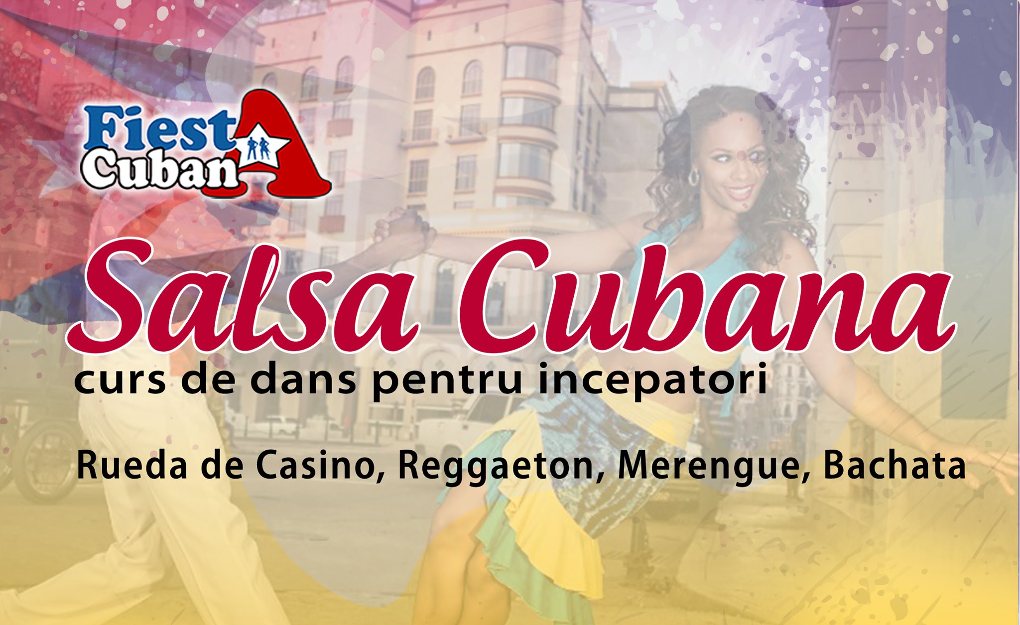 Cursuri de dans salsa, bachata, rueda de casino pentu incepatori