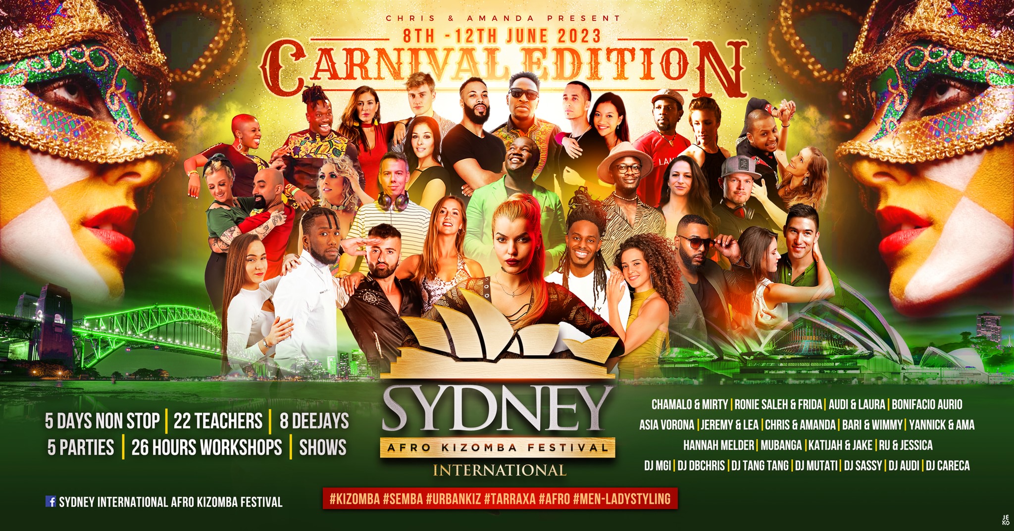 MONDAY AFTER PARTY - Sydney Afro Kizomba Festival - BOOKING ONLINE ONLY
