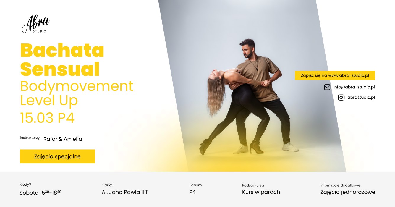 Bachata Sensual - Bodymovement Level Up z Amelią & Rafałem poziom P4