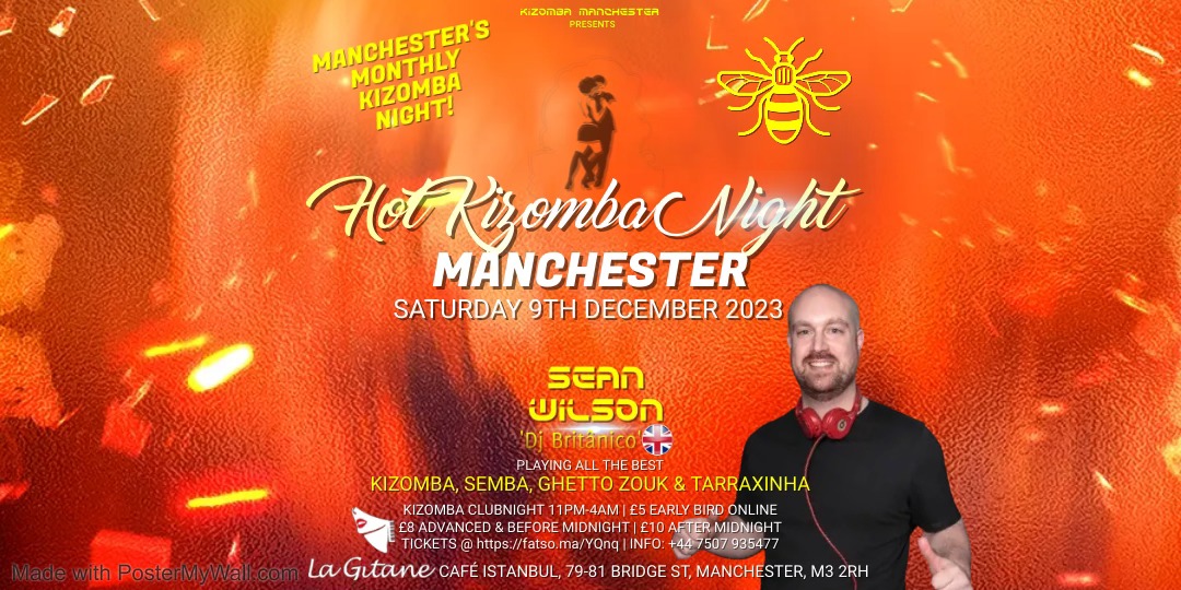 Hot Kizomba Night Manchester with Sean Wilson at La GΓtane