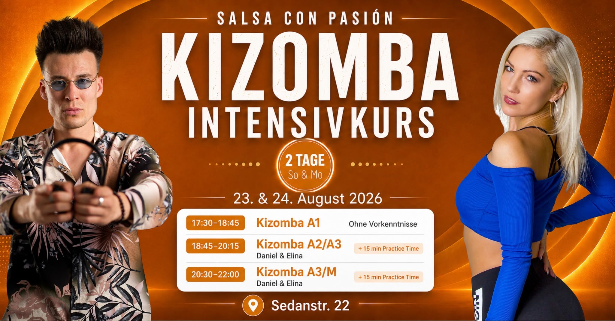 ☀️ KIZOMBA INTENSIVKURSE AUGUST 2026 - Salsa con Pasión in Freiburg