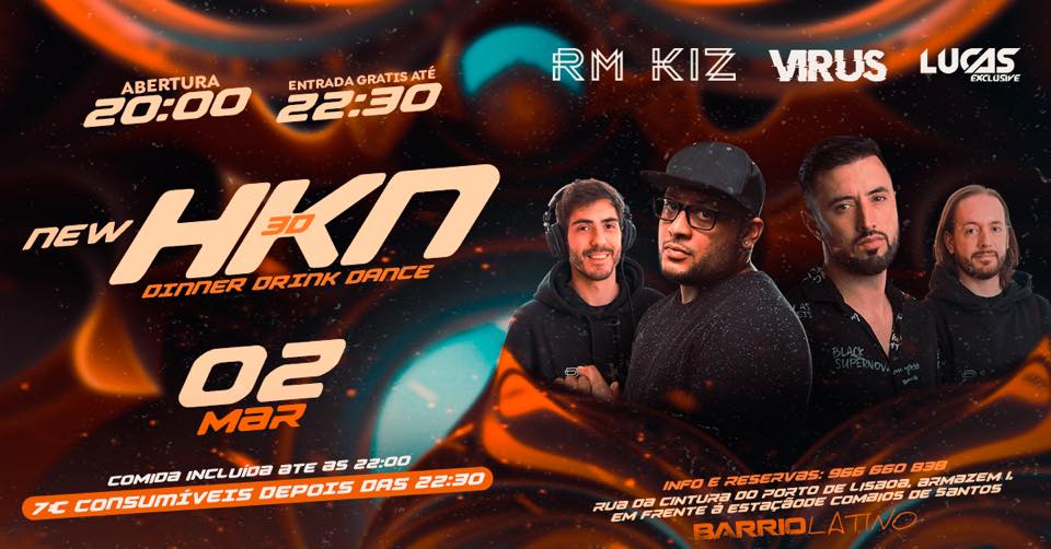NEW HOT KIZOMBA NIGHT 3D DINNER DANCE DRINK Quinta-Feira 2 Março