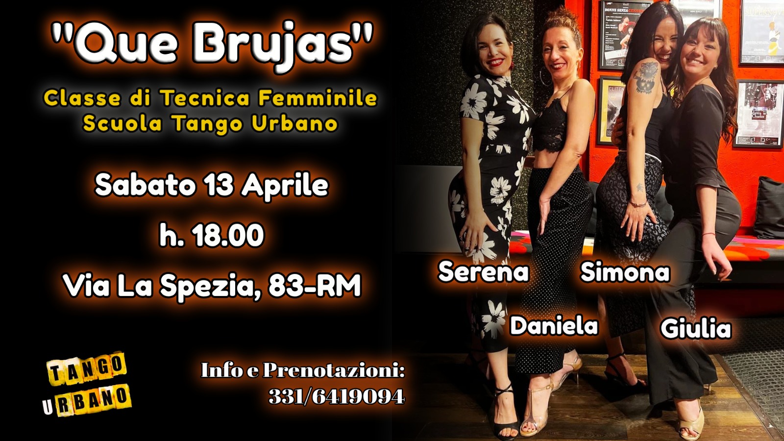 QUE BRUJAS! TANGO ''Tecnica femminile'' (GIROS)