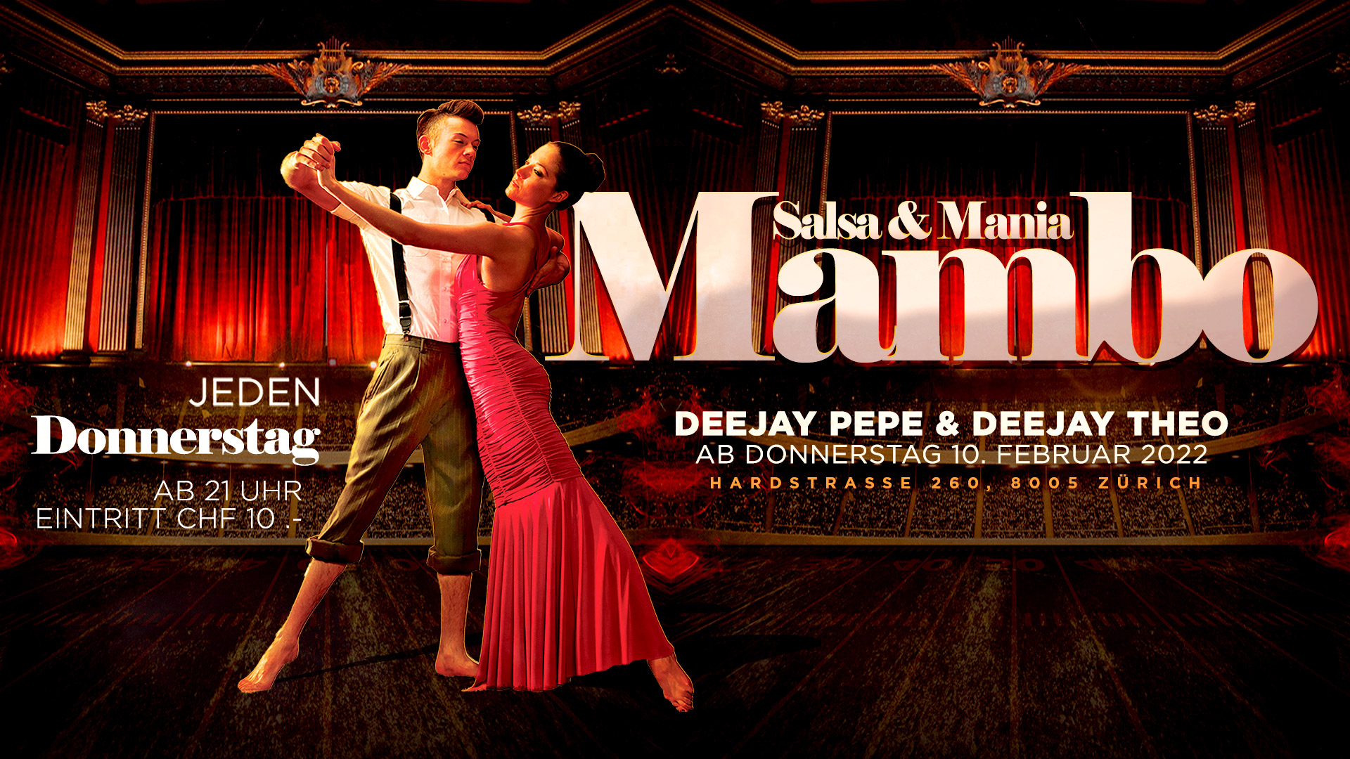 ★ MAMBO SALSA & MANIA ★ Jeden Donnerstag