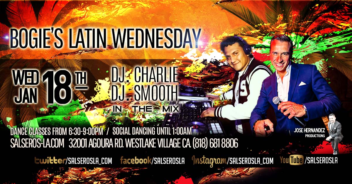 Bogies Latin Wednesday, DJ. Night