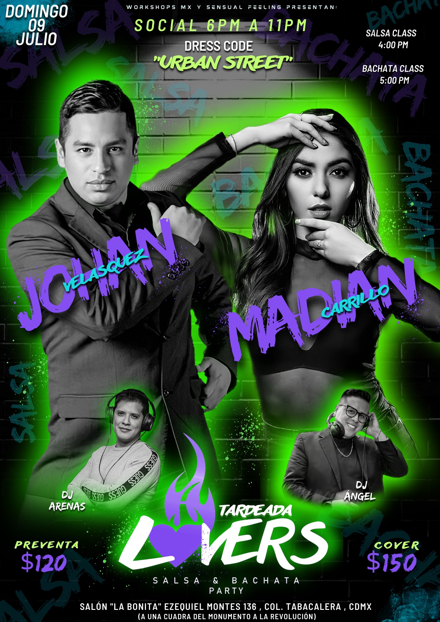 LOVERS Salsa & Bachata Urban Party 🧢🩳⛓️