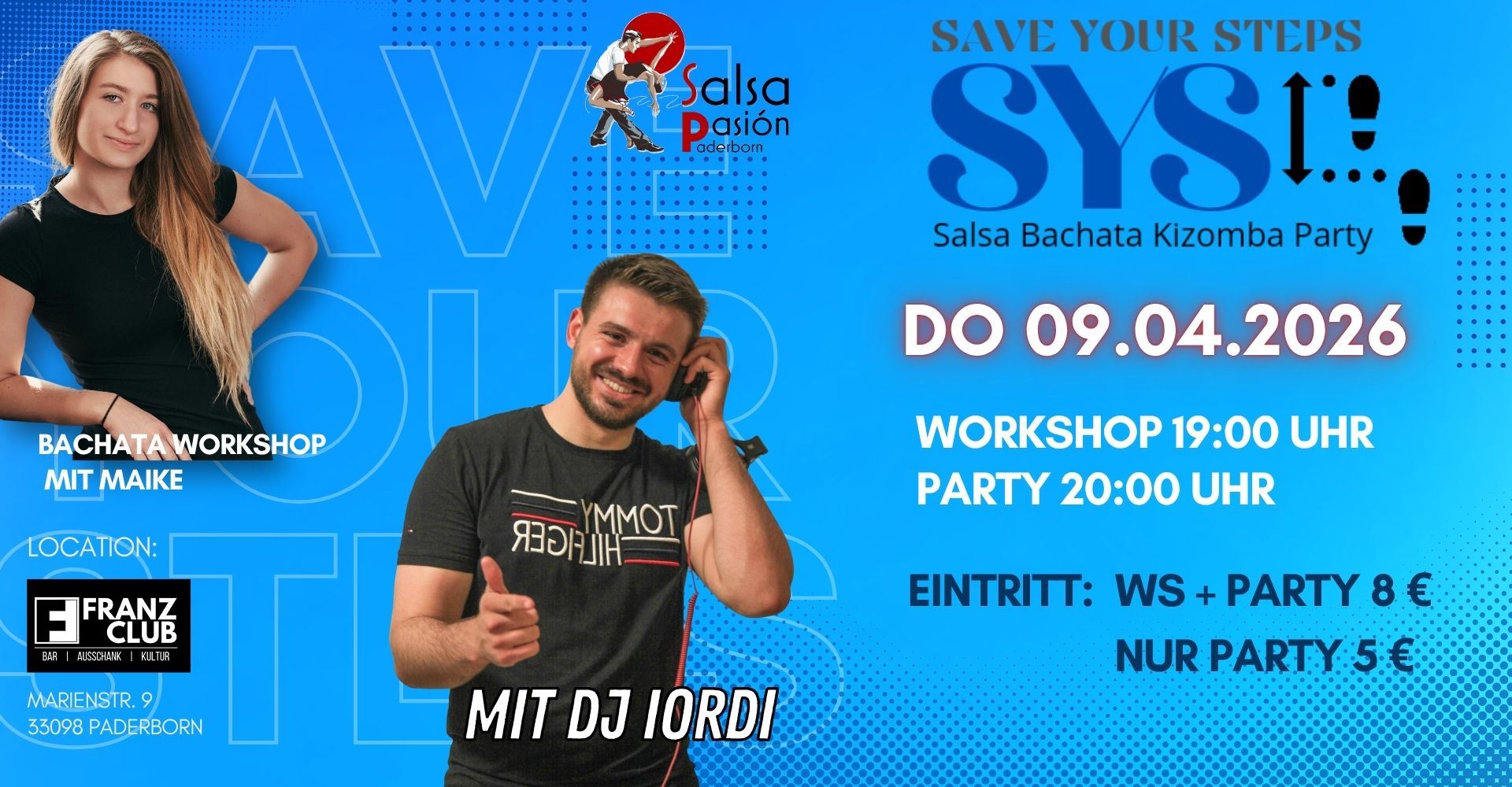 SYS After Work Salsa Party mit DJ Iordi und Bachata Workshop